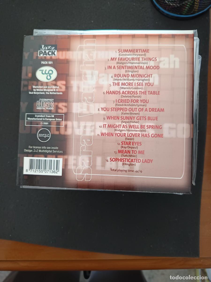 CDs de m&uacute;sica: SARAH VAUGHAN. THE JAZZ SINGER - Foto 2