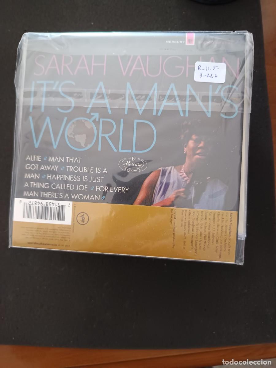 CDs de m&uacute;sica: SARAH VAUGHAN. ITS A MANS WORLD - Foto 1