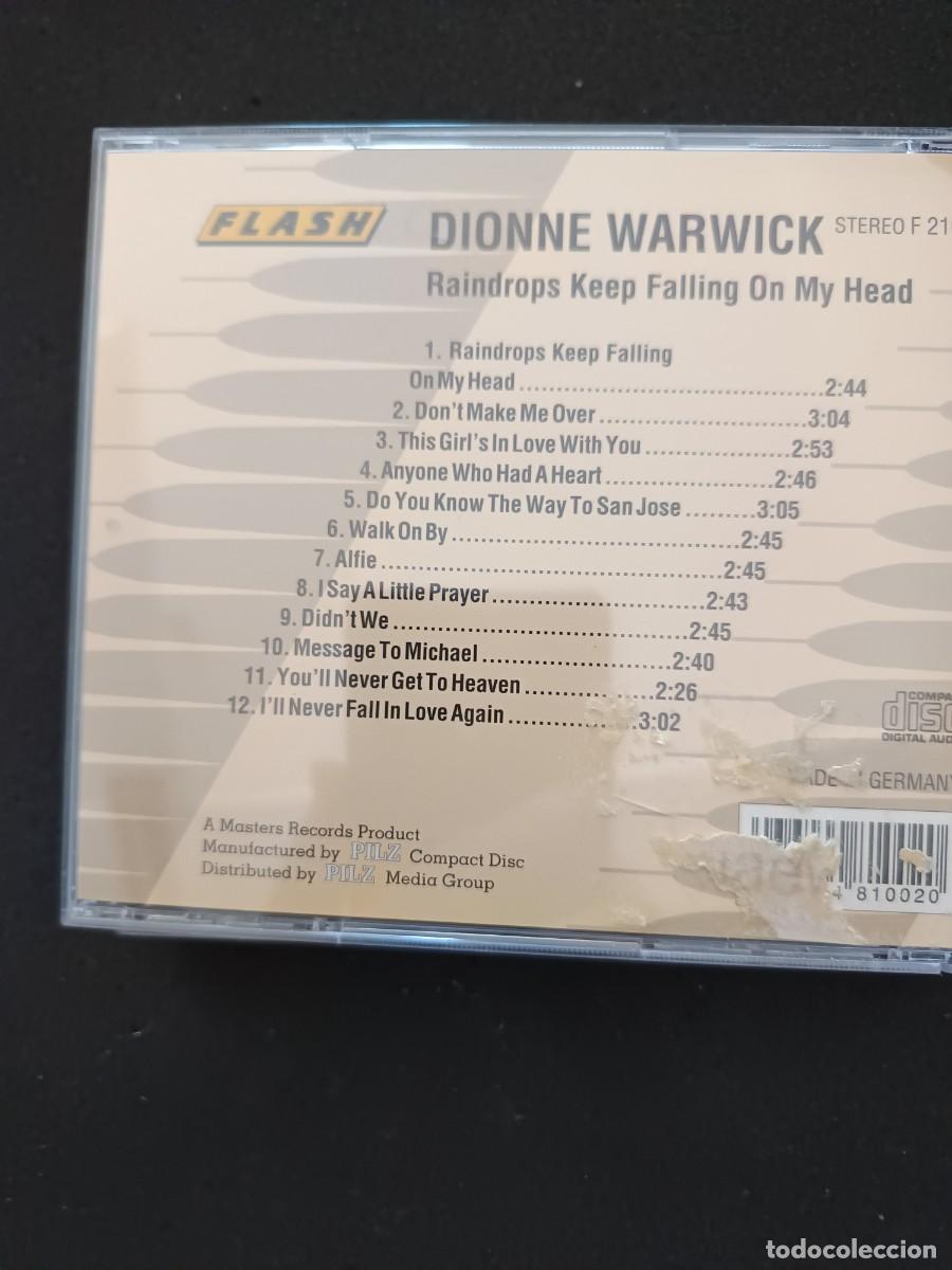 CDs de m&uacute;sica: DIONNE WARWICK. RAINDROPS KEEP FALLING ON MY HEAD - Foto 2