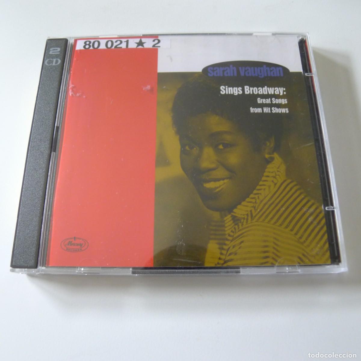 CDs de M&uacute;sica: Sarah Vaughan &lrm;&ndash; Sings Broadway: Great Songs From Hit Shows 2 CD