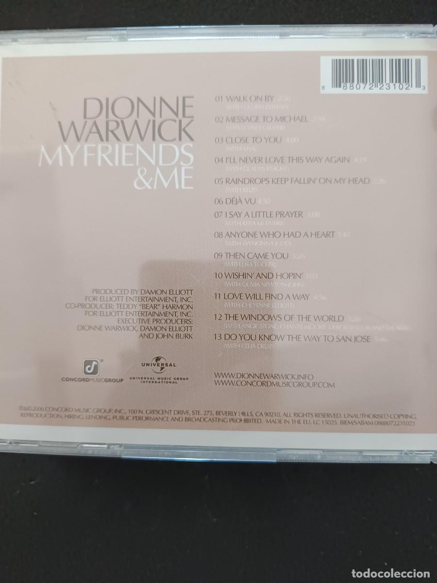 CDs de m&uacute;sica: DIONNE WARWICK. MY FRIENDS & ME - Foto 2