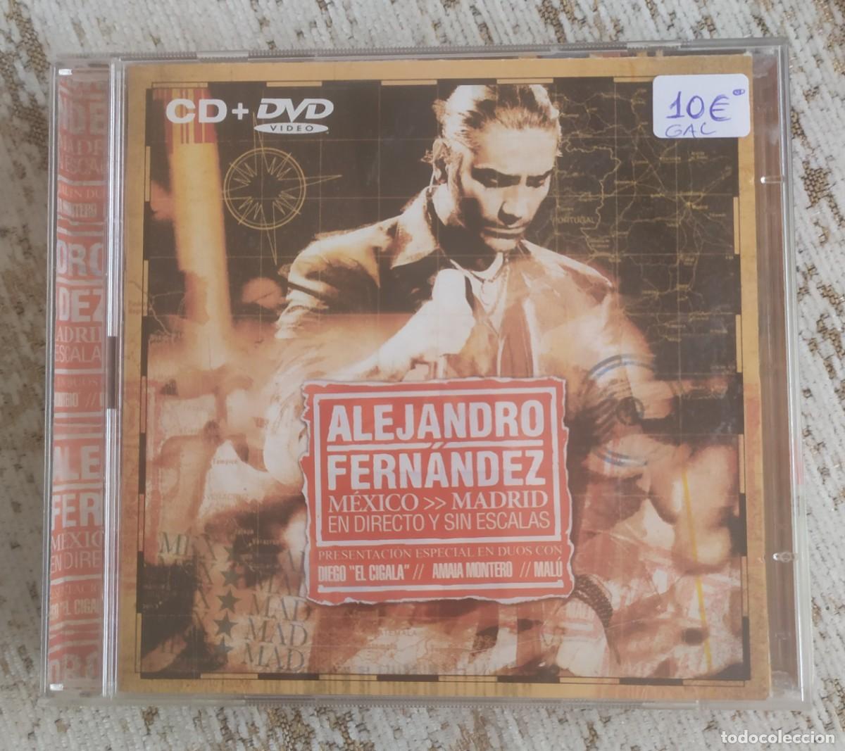 CDs de M&uacute;sica: CD ALEJANDRO FERNANDEZ - MEXICO - MADRID SIN ESCALAS