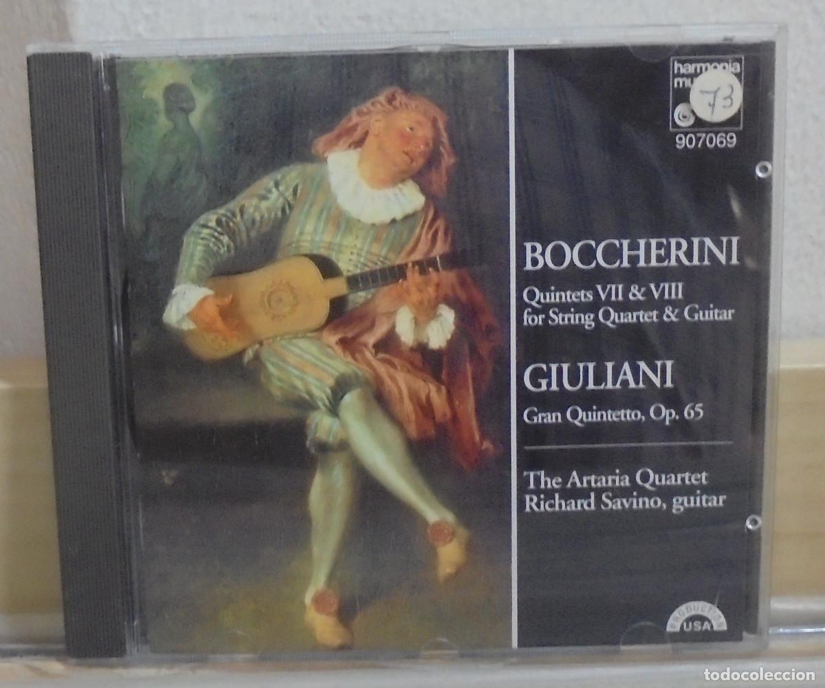CDs de M&uacute;sica: Boccherini. Quintets VII & VIII / Giuliani. Gran quinteto Op. 65. Harmonia mundi 1993 -- CD