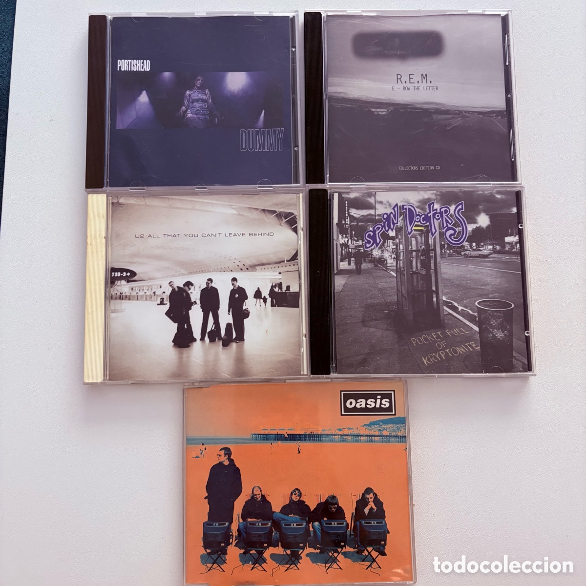 CDs de M&uacute;sica: lote cd u2 portishead dummy spin doctors oasis r.e.m e-bow the letter all that you cant leave behind