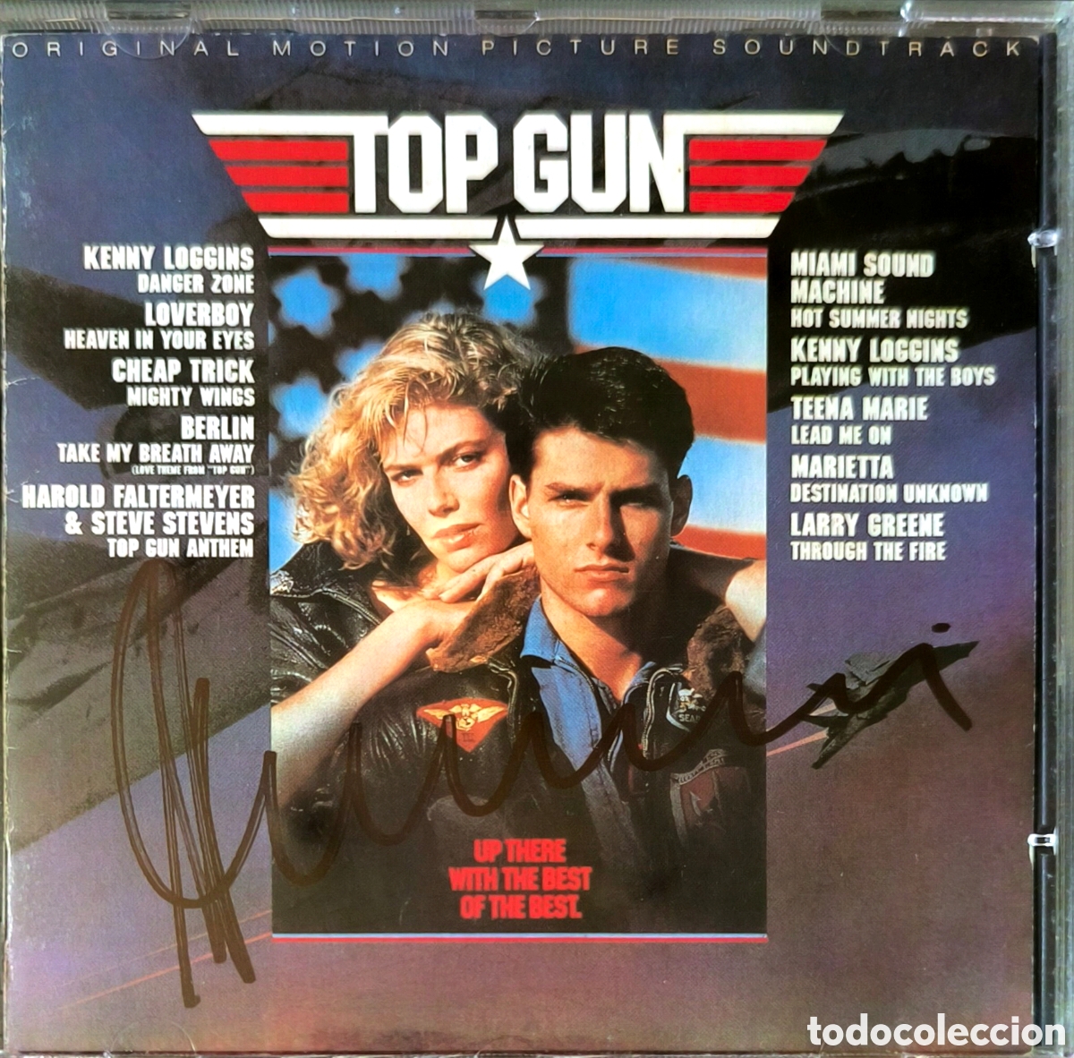 CDs de M&uacute;sica: TOP GUN, CD. FIRMADO POR HAROLD FALTERMEYER.