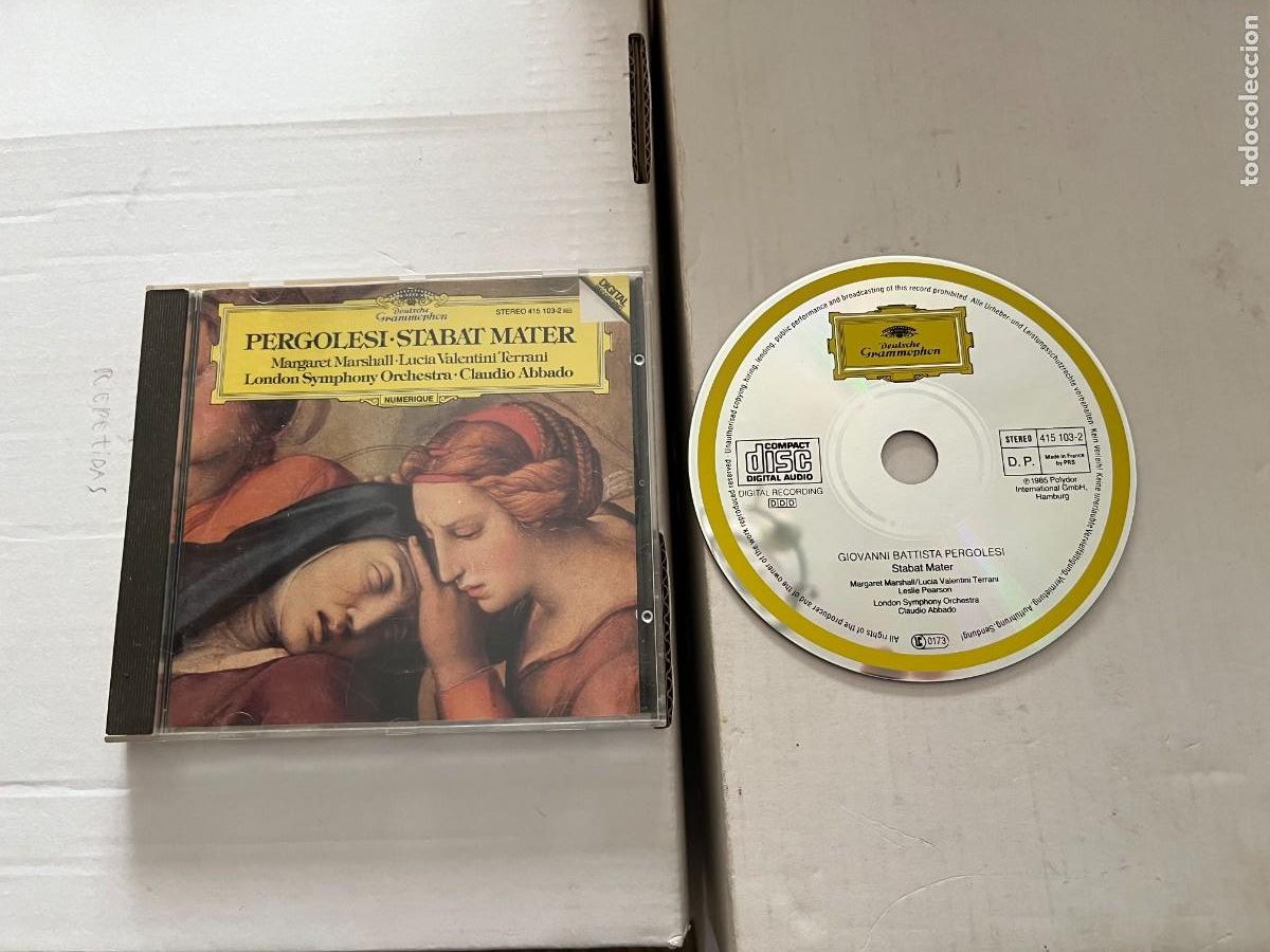 CDs de M&uacute;sica: PERGOLESI STABAT MATER LONDON SYMPHONY ORCHESTRA ABBADO DEUTSCHE GRAMMOPHON - CD MUSICA KREATEN