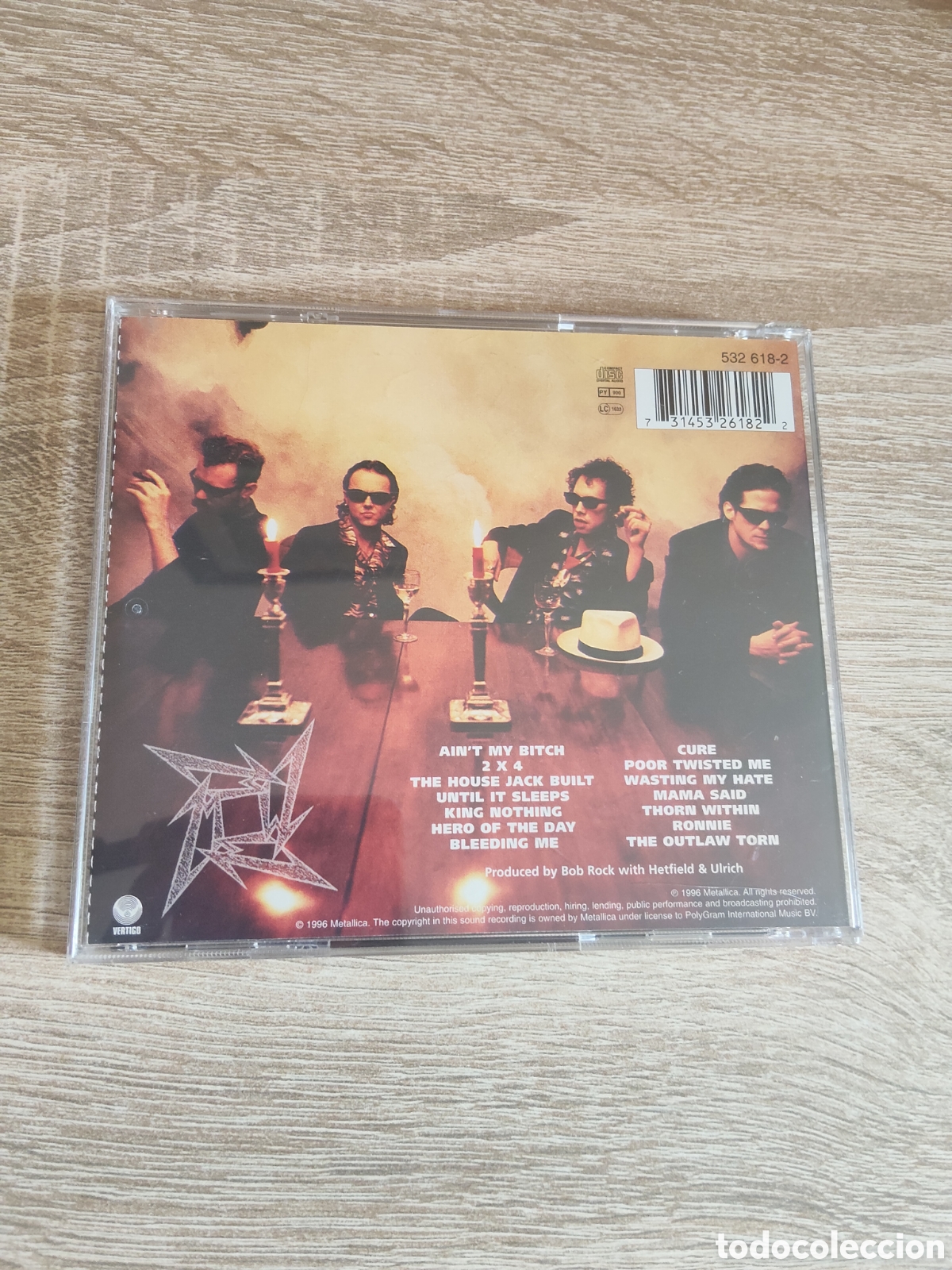 CDs de m&uacute;sica: Metallica cd Load pr&aacute;cticamente sin uso - Foto 2