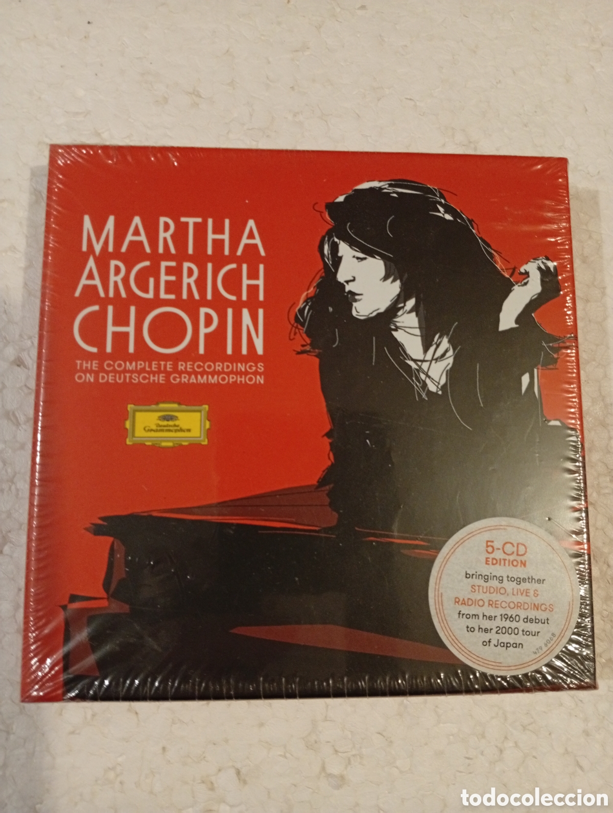 CDs de M&uacute;sica: 5 CDs. &Aacute;LBUM PRECINTADO. MARTHA ARGERICH. CHOPIN. COMPLETE RECORDINGS DEUTSCHE GRAMMOPHON.