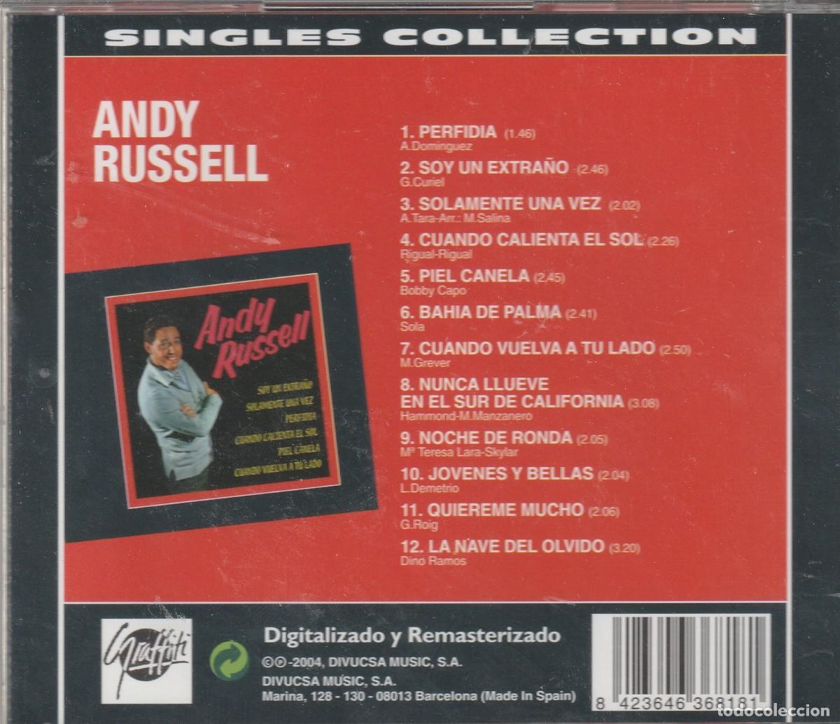 CDs de m&uacute;sica: Andy Russell - Singles Collection (2004)-Como nuevo &middot; - Foto 2