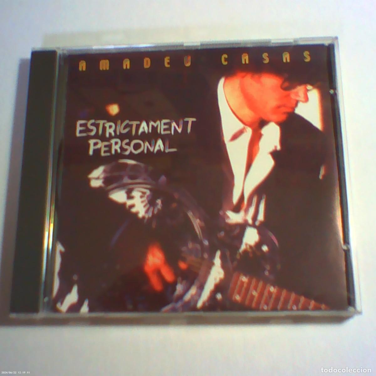 CDs de M&uacute;sica: cd amadeu casas. estrictament personal. disc medi 2002 cat. 10 temes (bon estat)