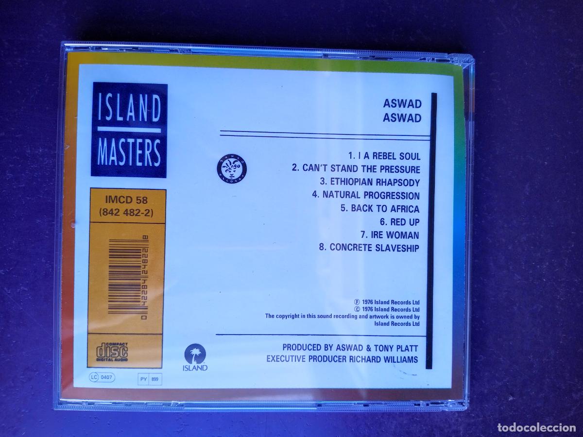 CDs de m&uacute;sica: Aswad - CD ISLAND MANGO 80S - REGGAE - SIN USO - Foto 2