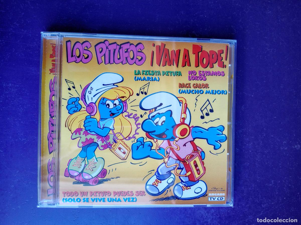 CDs de M&uacute;sica: Los Pitufos &ndash; &iexcl;Van A Tope! + NAVIDAD CON LOS PITUFOS - DOBLE CD ARCADE 1996 - ELECTRONICA, DISCO