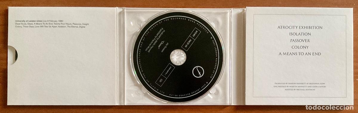 CDs de m&uacute;sica: JOY DIVISION - CLOSER - Foto 3