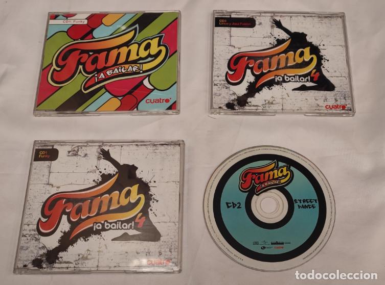 Music CDs: LOTE DE 4 CD'S, FAMA A BAILAR, FUNKY, LIRICO, JAZZ FUSION, STREET DANCE