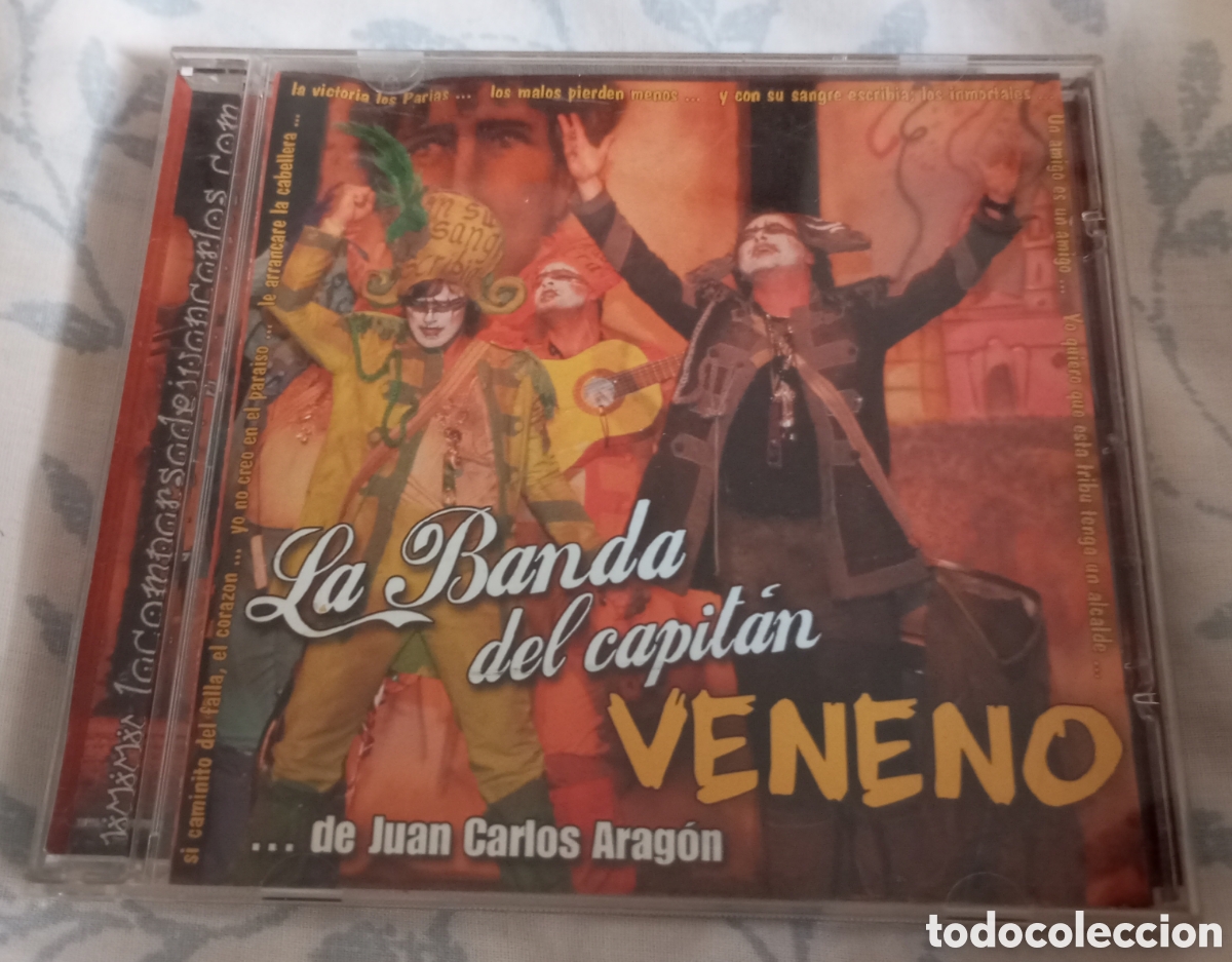 CDs de M&uacute;sica: Carnaval de C&aacute;diz CD comparsa la banda del capit&aacute;n veneno de Juan Carlos Arag&oacute;n