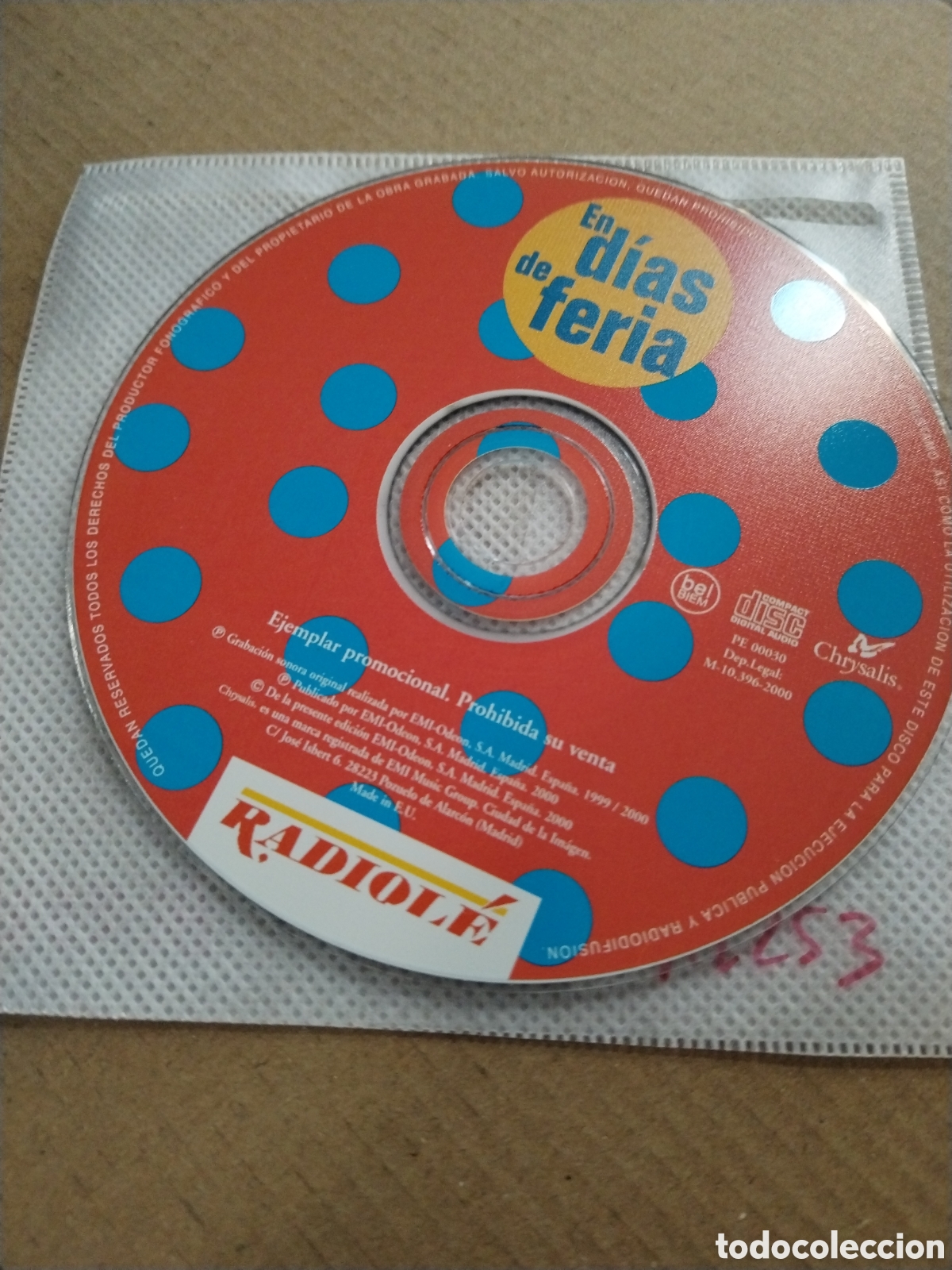 CDs de M&uacute;sica: En d&iacute;as de Feria. Radiol&eacute;. CD.