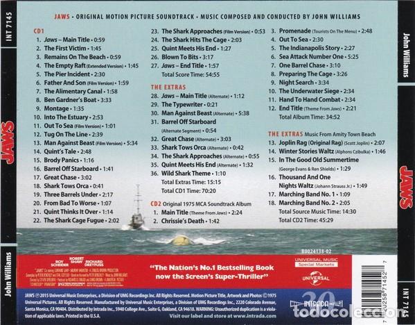 CDs de m&uacute;sica: John Williams &lrm;&ndash; Jaws - Foto 2