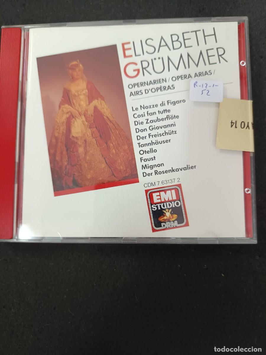 CDs de M&uacute;sica: ELISABETH GR&Uuml;MMER. OPERNARIEN. OPERA ARIAS