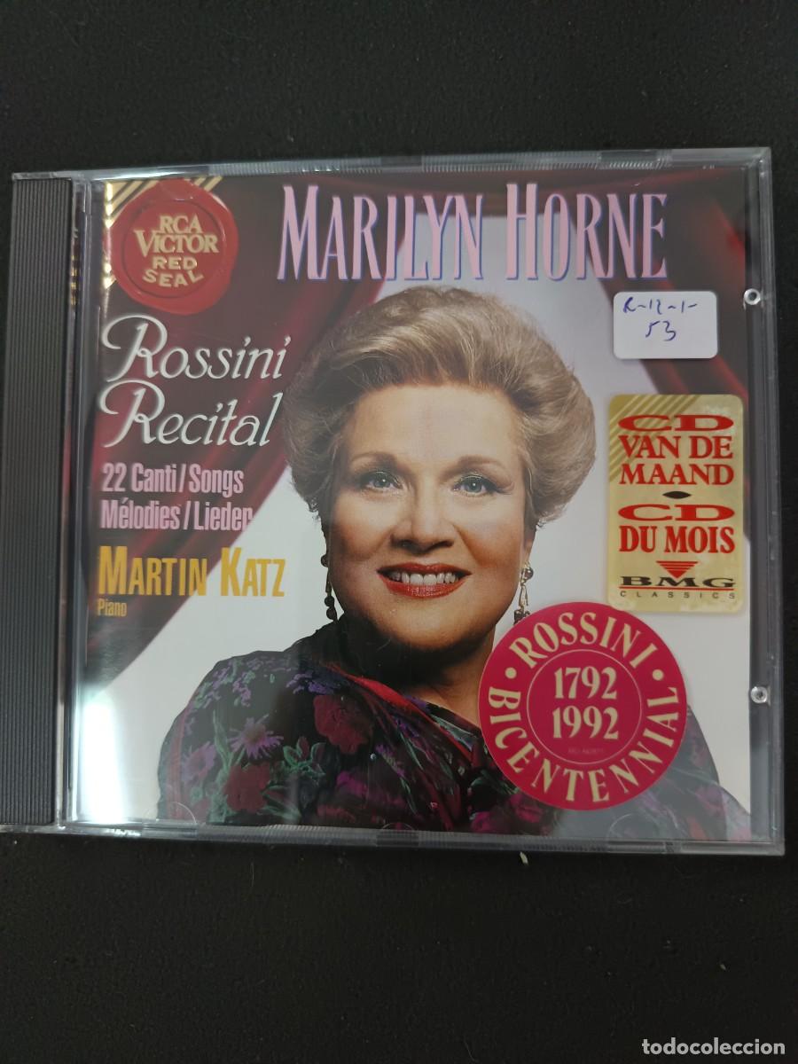 CDs de M&uacute;sica: MARILYN HORNE. ROSSINI RECITAL. 22 CANTI /SONGS / M&Eacute;LODIES / LIEDER. PIANO: MARTIN KATZ