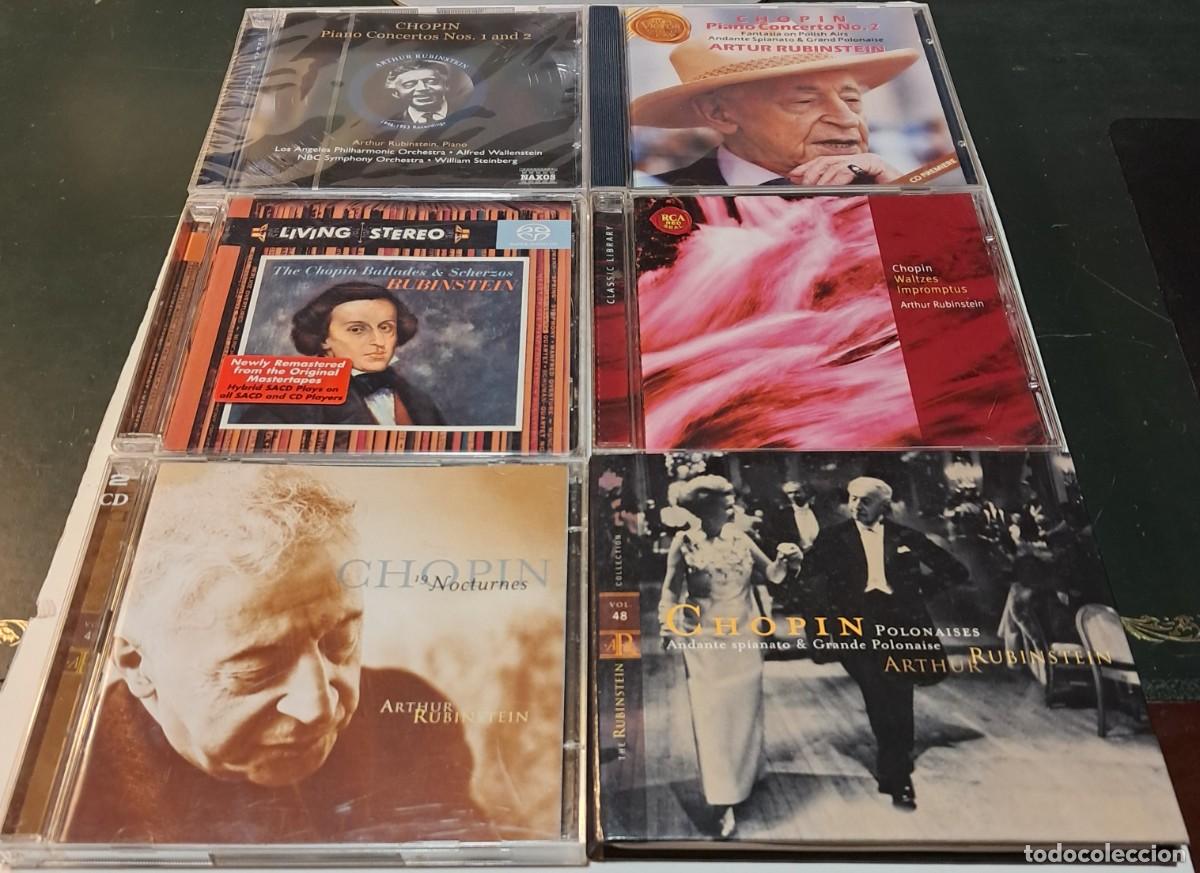 CDs de M&uacute;sica: ARTHUR RUBINSTEIN: LOTE DE 11 CDS CON M&Uacute;SICA DE CHOPIN, RACHMANINOFF Y SCHUMANN