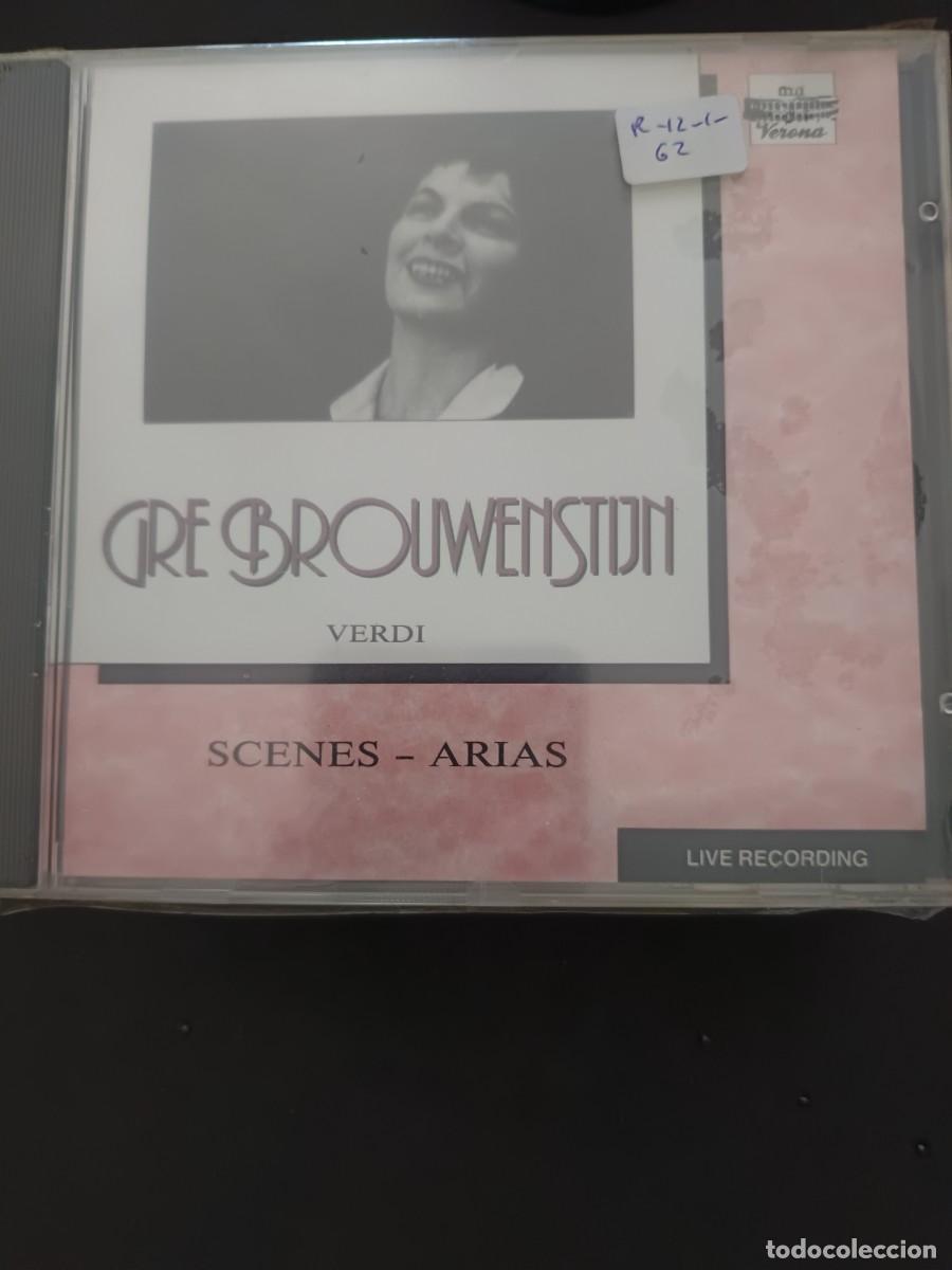 CDs de M&uacute;sica: GRE BROUWENSTIJN. VERDI SCENES - ARIAS. LIVE RECORDING