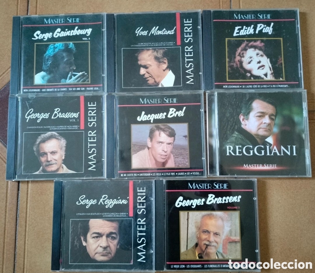 CDs de M&uacute;sica: Lote CDs Francia Brel , Piaf ,Montando y m&aacute;s