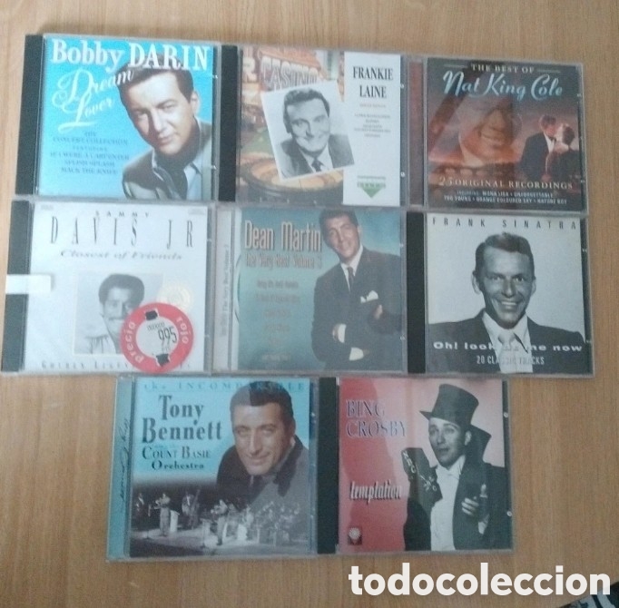 CDs de M&uacute;sica: Lote 8 CDs Crooners Sinatra Nat King Cole , Bennett y m&aacute;s