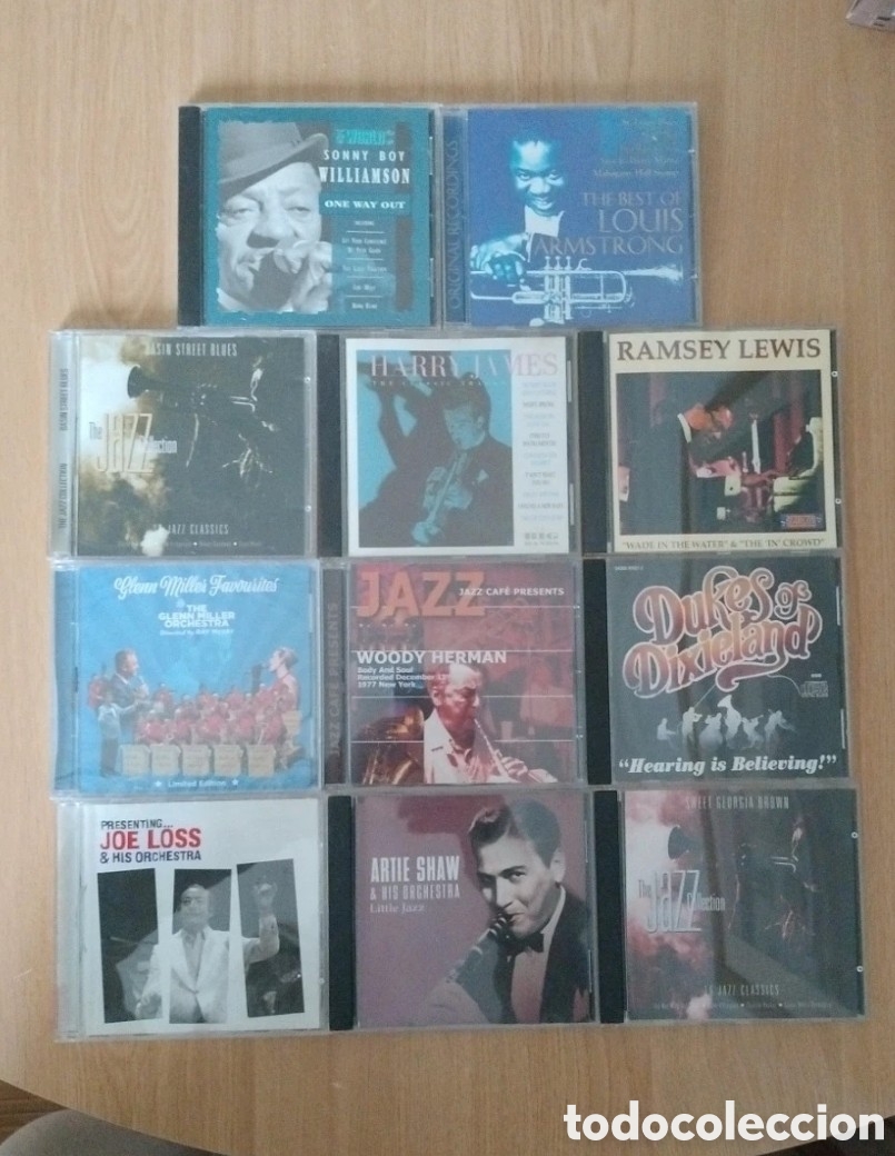 CDs de M&uacute;sica: Lote 11 CDs Jazz Armstrong y otros