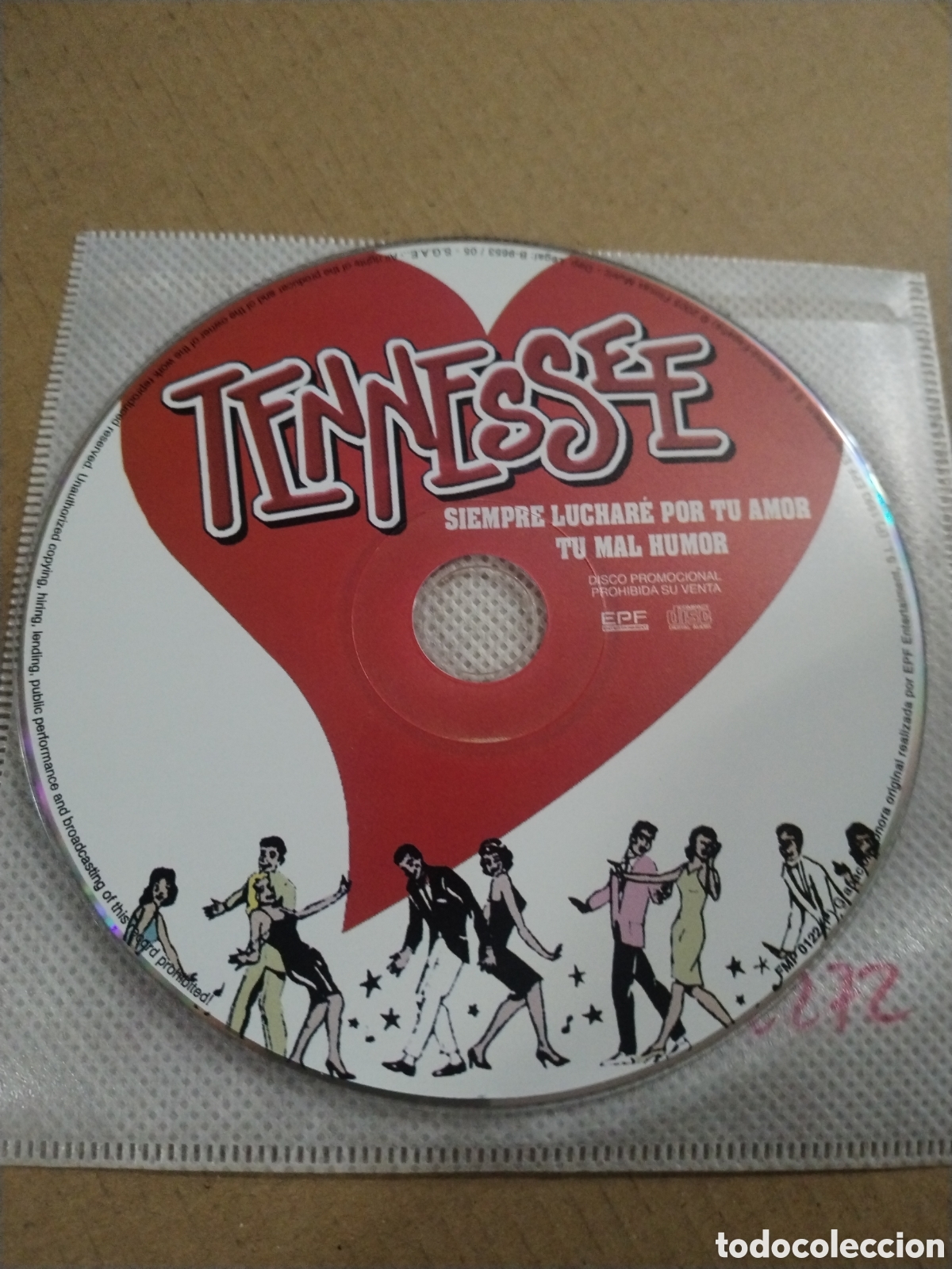 CDs de M&uacute;sica: Tenesse. Siempre luchar&eacute; por tu amor. CD.