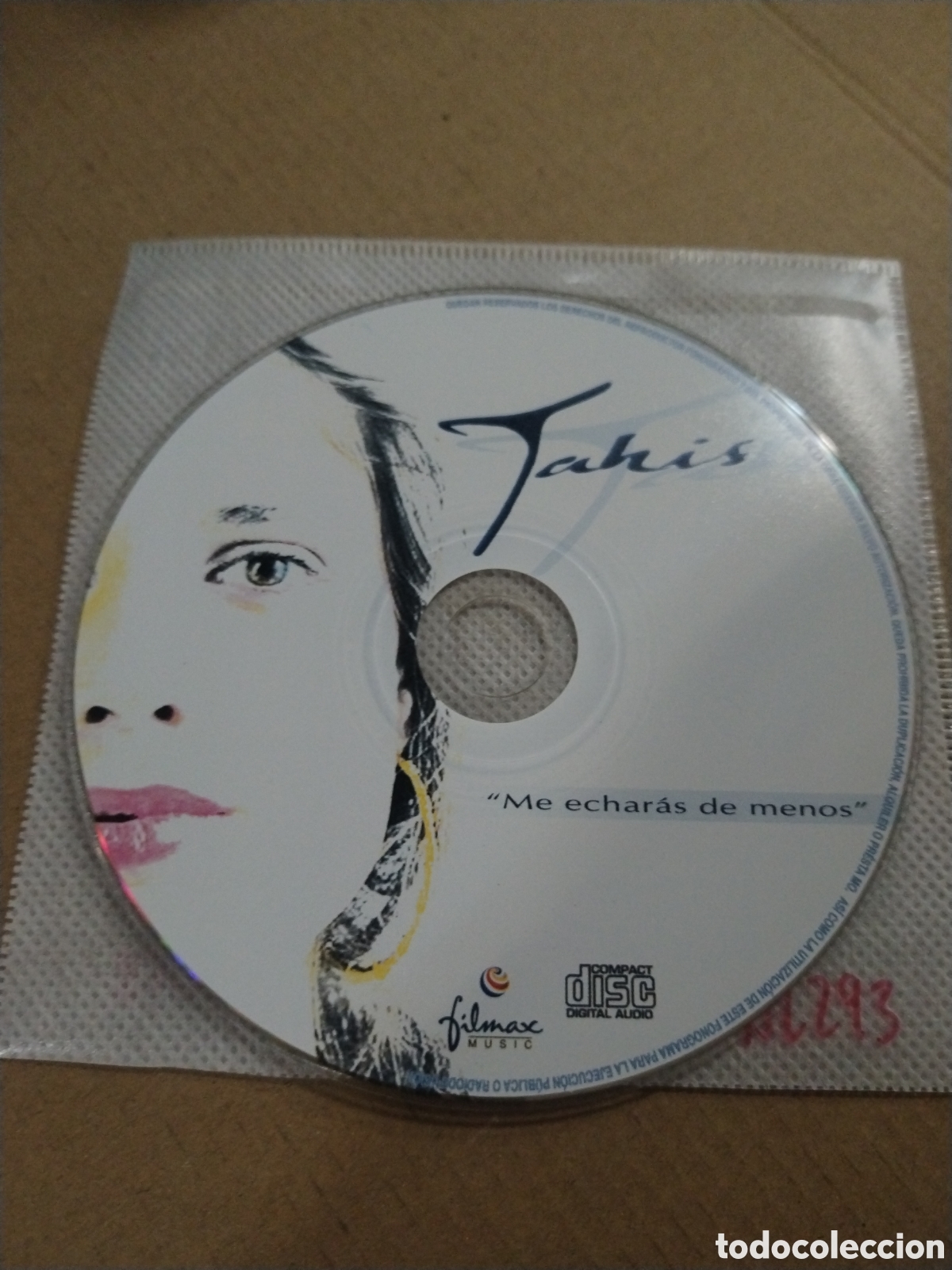 Musik-CDs: TAHIS. ME ECHAR&Aacute;S DE MENOS. CD.