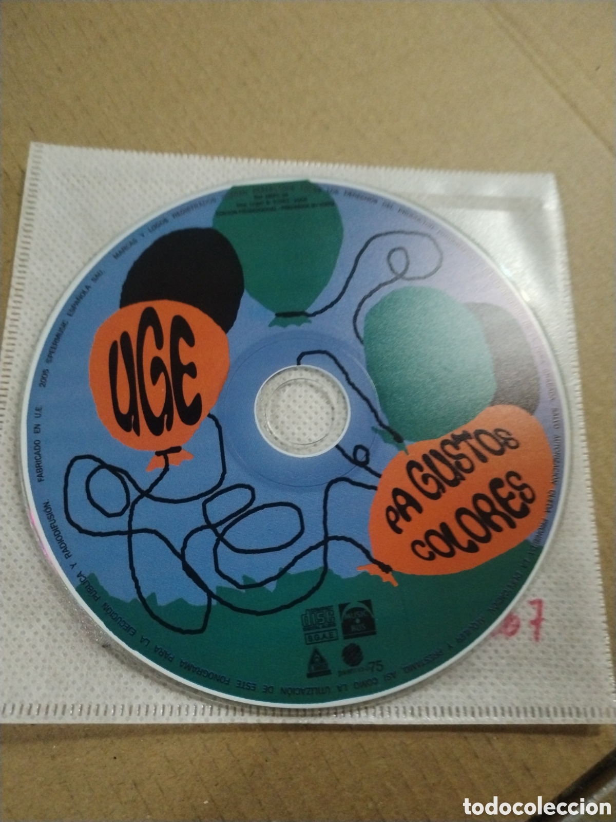 Music CDs: UGE. PA GUSTOS LOS COLORES. CD.