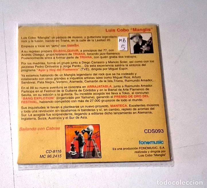 CDs de m&uacute;sica: MANTECA &rdquo;LA DIOSA DEL PECADO&rdquo; CD SINGLE 1 TRACKS CARDBOARD - Foto 2