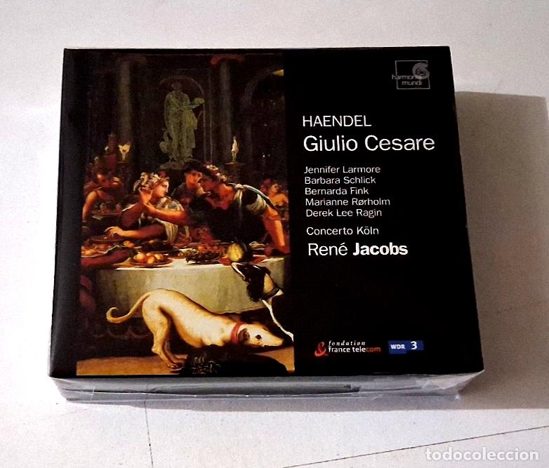 CDs de M&uacute;sica: RENE JACOBS &rdquo;HAENDEL GIULIO CESARE&rdquo; 3CD +BOOK CD BOX SET JENNIFER LARMORE SCHLIC