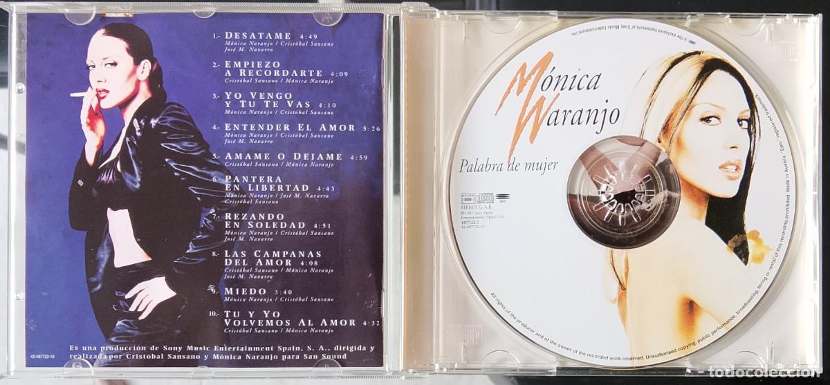 CDs de m&uacute;sica: M&oacute;nica Naranjo. Palabra de mujer. CD. - Foto 3