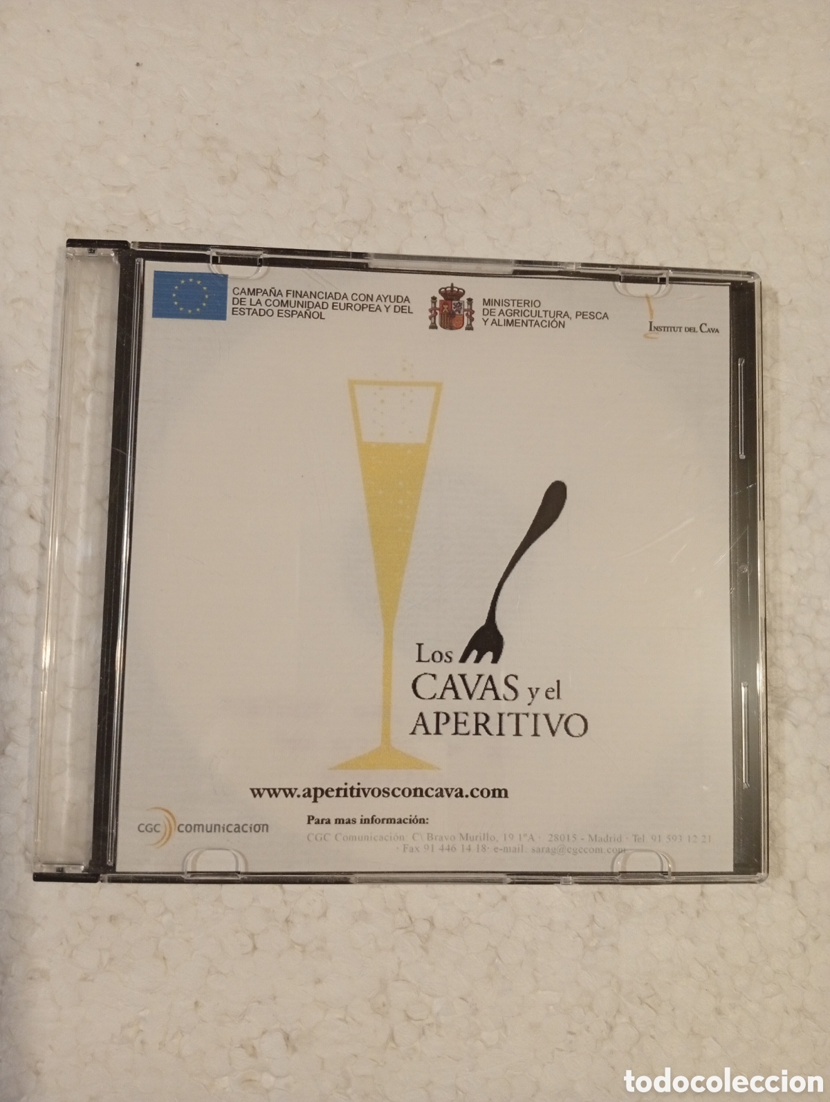 CDs de M&uacute;sica: CD-R. LOS CAVAS Y EL APERITIVO. INSTITUT DEL CAVA. MAPA.