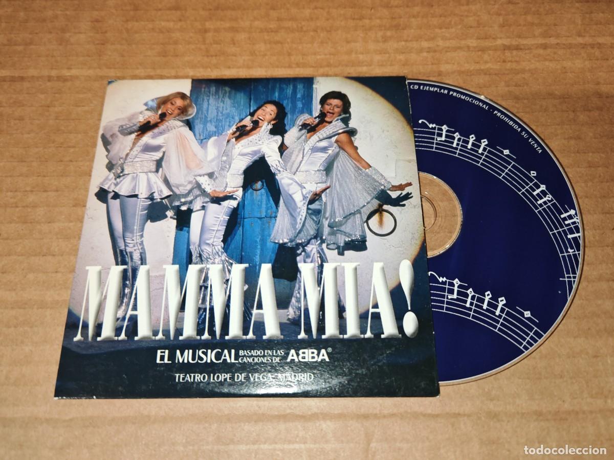 Music CDs: MAMMA MIA BANDA SONORA DEL MUSICAL ABBA EN ESPA&Ntilde;OL CD SINGLE PROMO ESPA&Ntilde;A CARTON 2 TEMAS