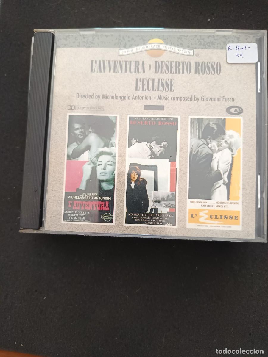 CDs de M&uacute;sica: L'AVVENTURA / DESERTO ROSSO / L'ECLISSE. DRECTED BY MICHELANGELO ANTONIONI. MUSIC COMPOSED BY GIOVAN