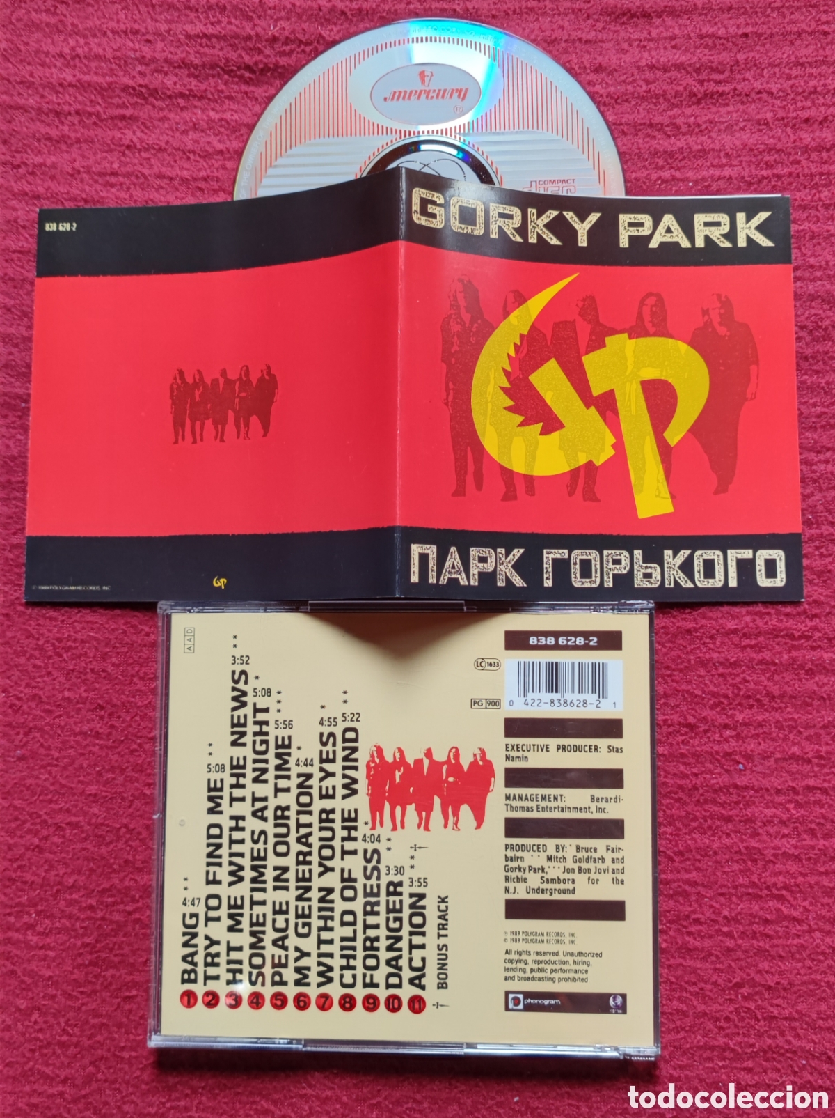 CDs de M&uacute;sica: GORKY PARK: s/t. Cd Aor, Edici&oacute;n Original 1989 PolyGram. Produced Bon Jovi, Bruce Fairbairn. Rareza.