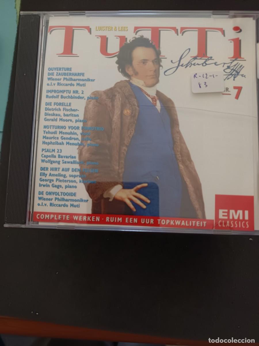 CDs de M&uacute;sica: TUTTI SCHUBERT. (EMI CLASSICS); RICCARDO MUTI, GERALD MOORE, DIETRICH FISCHER-DIESKAU Y OTROS