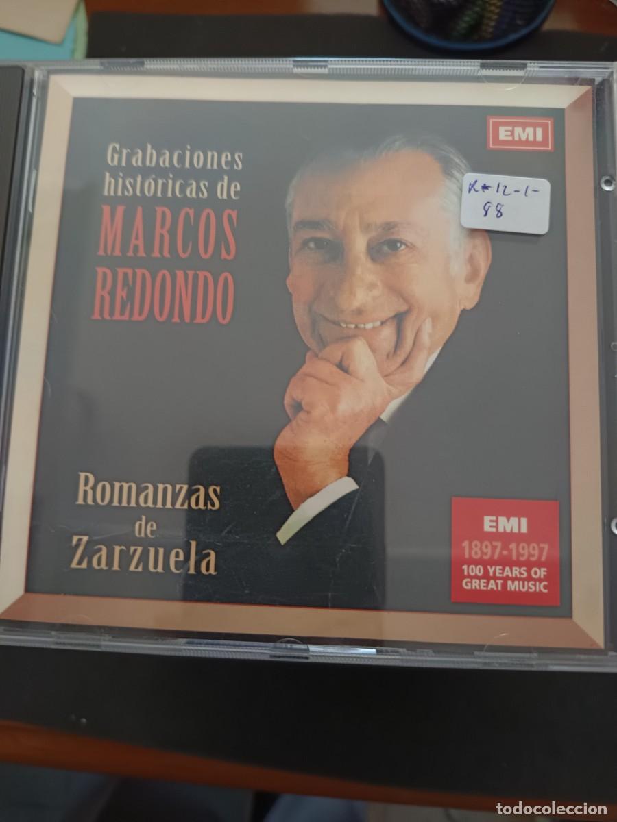 CDs de M&uacute;sica: GRABACIONES HIST&Oacute;RICAS DE MARCOS REDONDO. ROMANZAS DE ZARZUELA