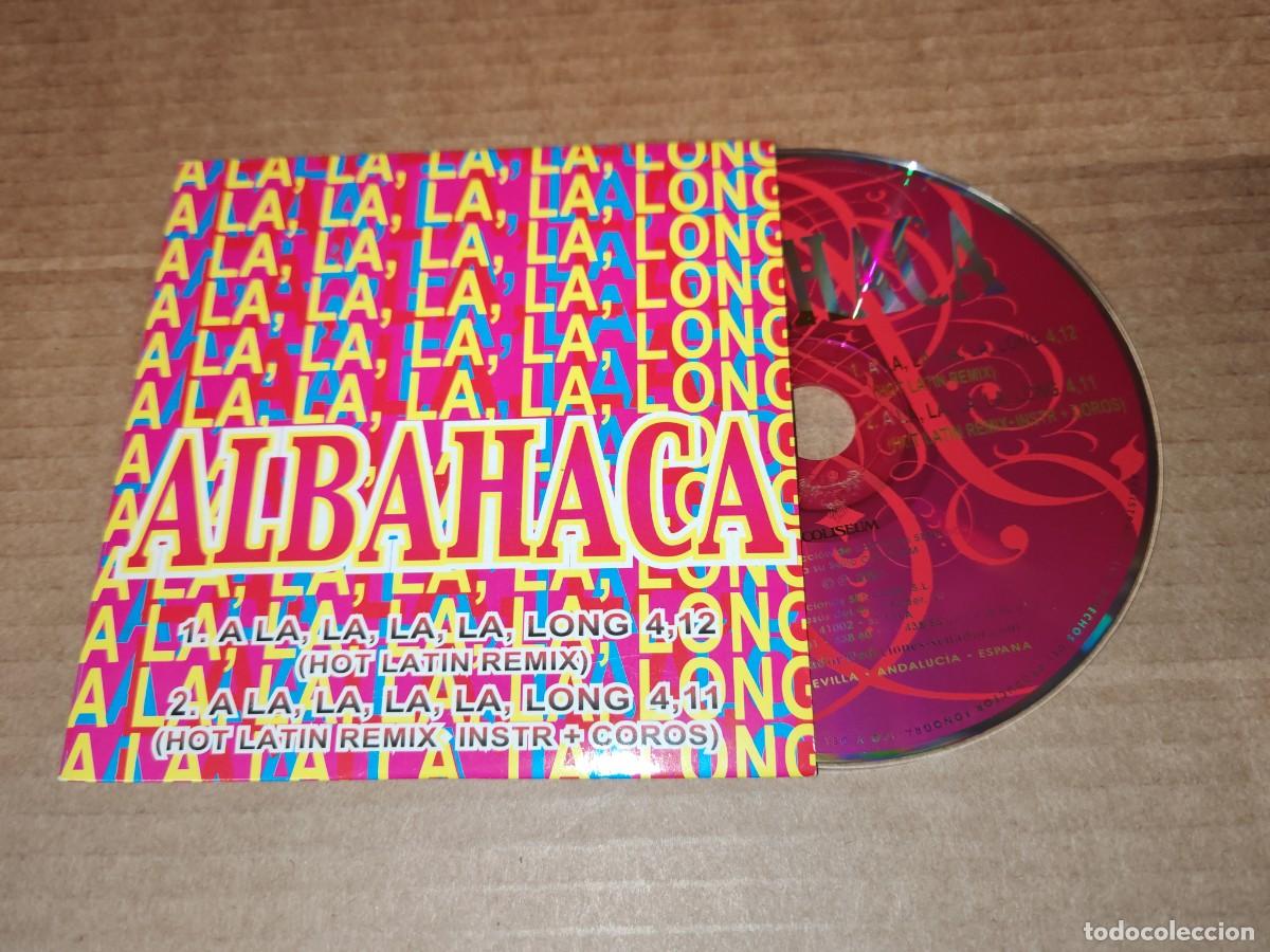 CDs de M&uacute;sica: ALBAHACA A la, la, la, la, long REMIX CD SINGLE PORTADA DE CARTON DEL A&Ntilde;O 2001 2 TEMAS
