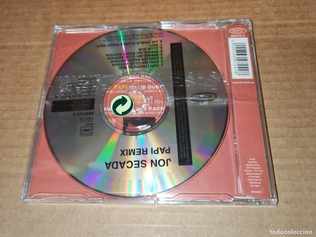 CDs de m&uacute;sica: JON SECADA Papi REMIX CD SINGLE Precintado PLASTICO DEL A&Ntilde;O 2000 8 TEMAS PABLO FLORES - Foto 2