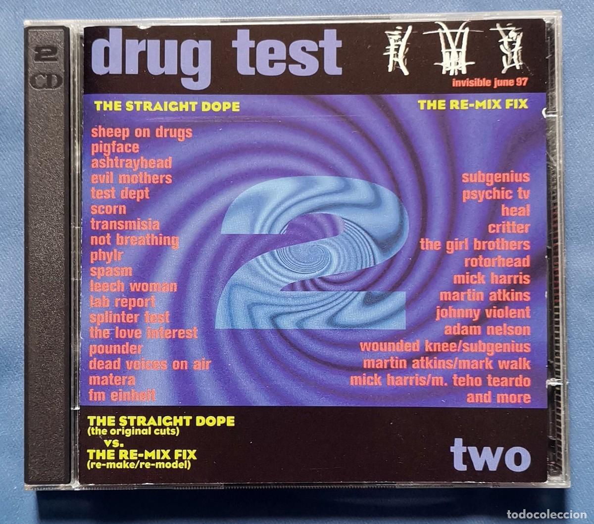 CDs de M&uacute;sica: Various &ndash; Drug Test Two 2xCD Compilation USA 1997 Industrial incl. Scorn,Test Dept, etc
