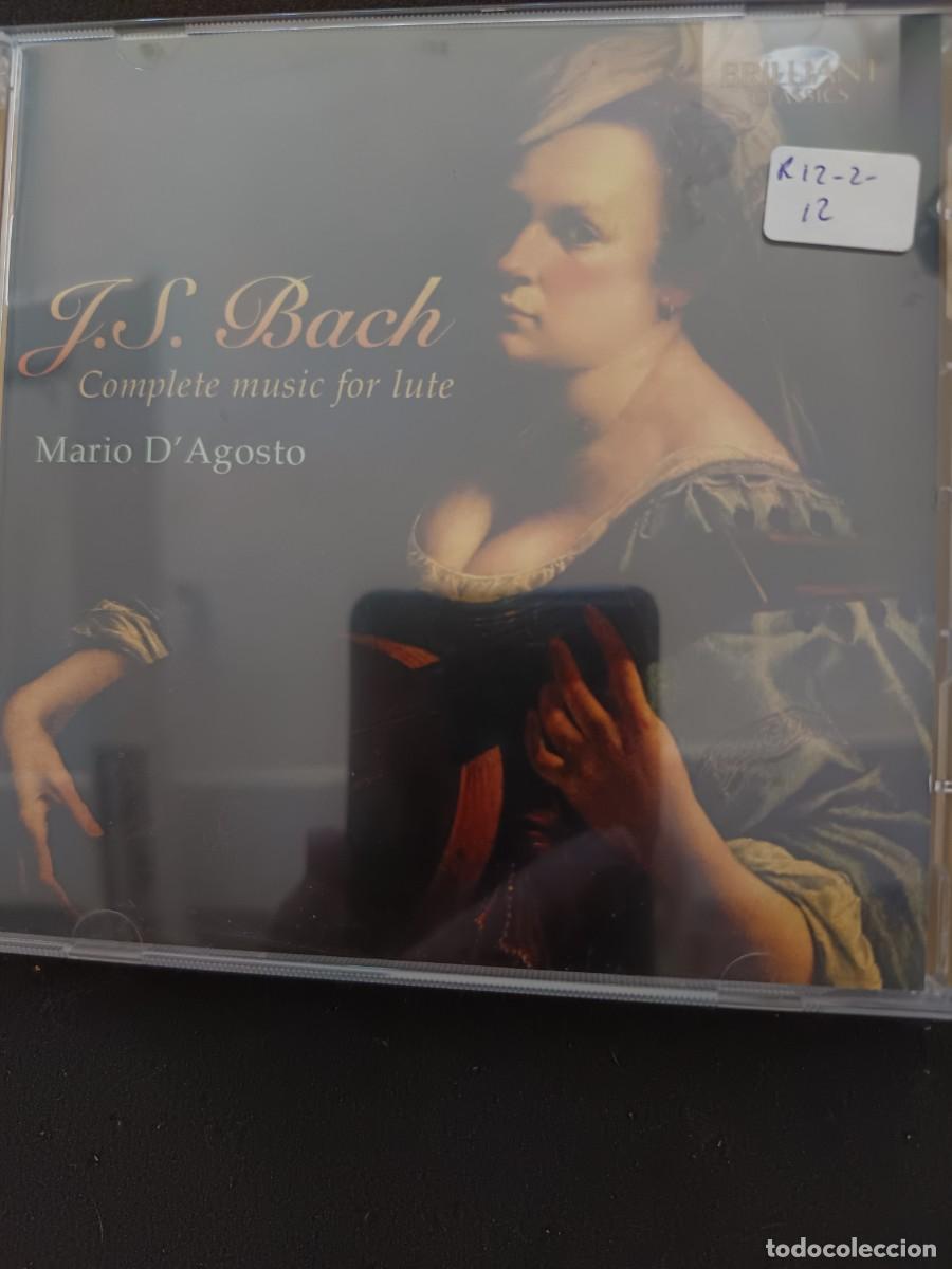 CDs de M&uacute;sica: 2 CD. J. S. BACH: COMPLETE MUSIC FOR LUTE. MARIO D'AGOSTO