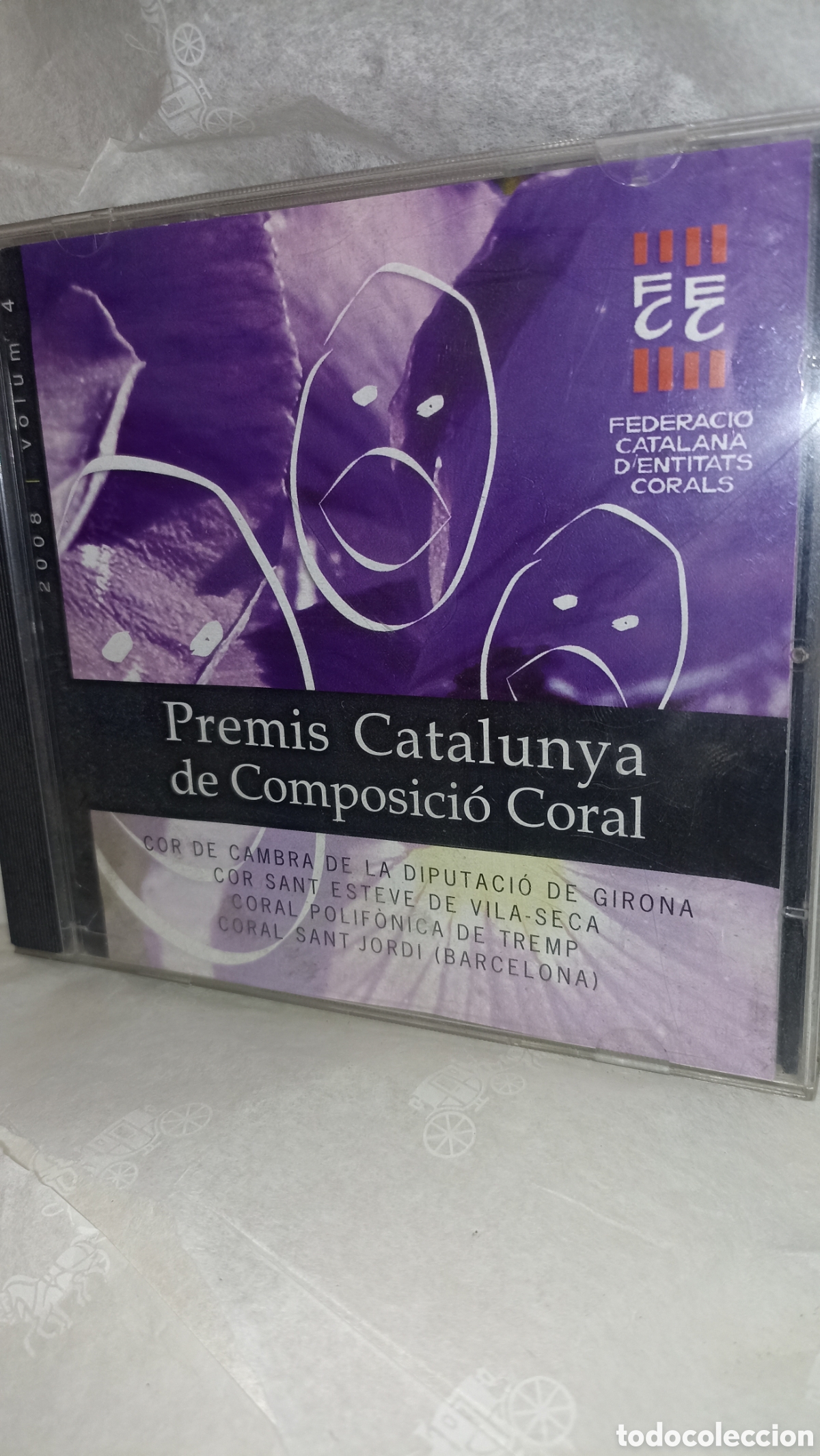 CDs de M&uacute;sica: &rdquo;Premis Catalunya de Composici&oacute; Coral&rdquo;, espec&iacute;ficamente al volumen 4 del a&ntilde;o 2008.