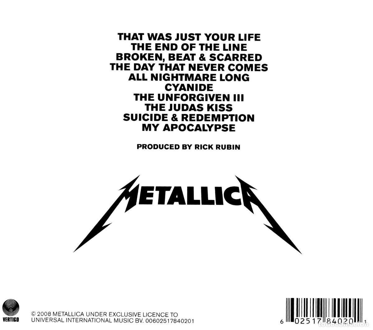 CDs de m&uacute;sica: METALLICA. DEATH MAGNETIC. CD. - Foto 2