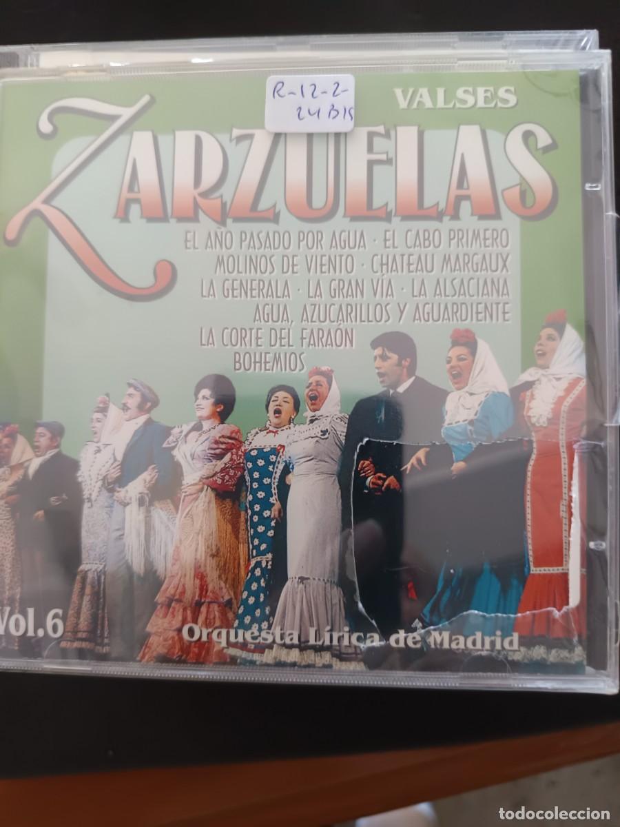 CDs de M&uacute;sica: ZARZUELAS. VALSES, VOL. 6. ORQUESTA L&Iacute;RICA DE MADRID: EL A&Ntilde;O PASADO POR AGUA, MOLINOS DE VIENTO,