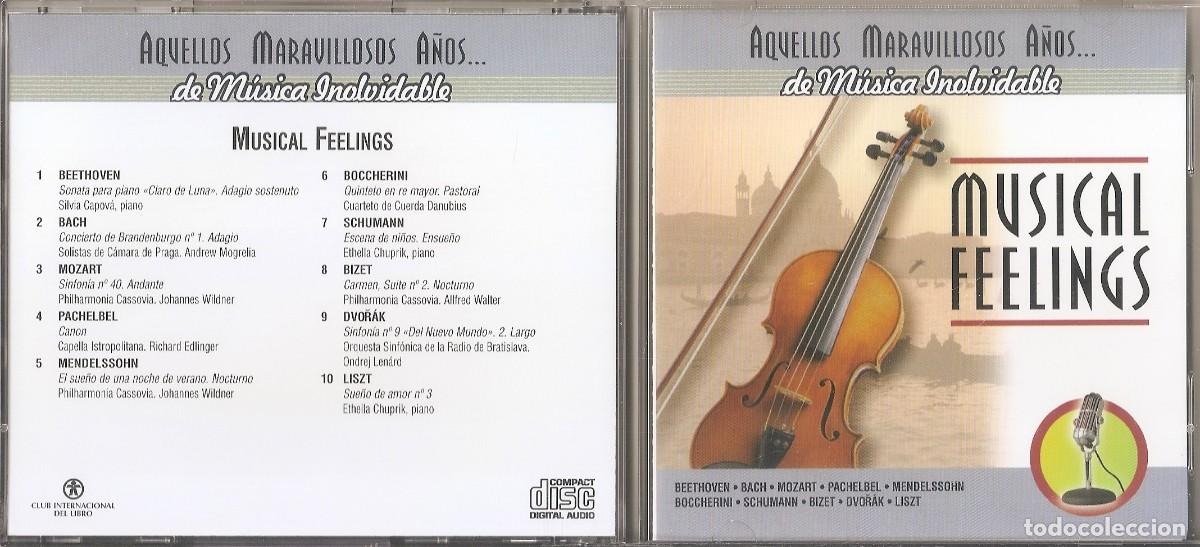 CDs de M&uacute;sica: CD - MUSICAL FEELINGS - BEETHOVEN, BACH, MOZART, PACHELBEL, MENDELSSOHN, ETC...