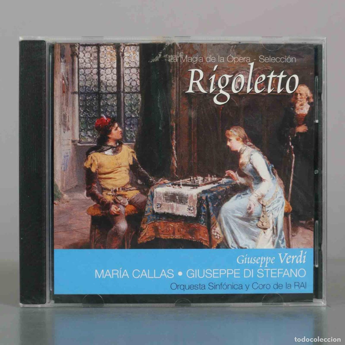 CDs de M&uacute;sica: CD. Rigoletto - Giuseppe Verdi, Mar&iacute;a Callas, Giuseppe Di Stefano, Orquesta Sinf&oacute;nica y PRECINTADO