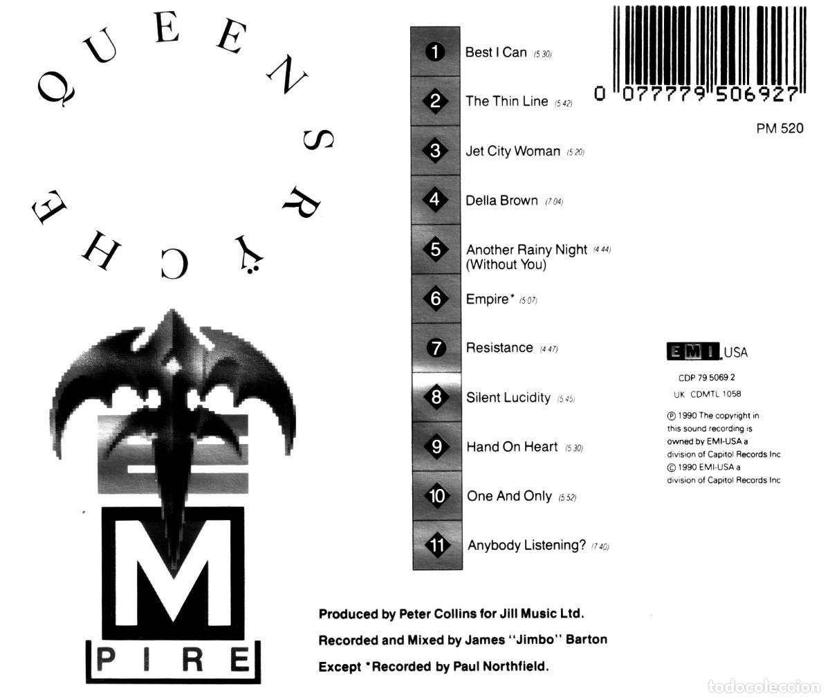 CDs de m&uacute;sica: QUEENSR&Yuml;CHE. EMPIRE. CD. - Foto 2